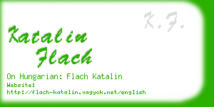 katalin flach business card